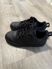 Nike Big Kids Court Borough Low Recraft Casual Sneakers Size 6Y University Black