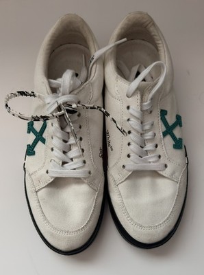 Off-White Vulcanized Men's Sneakers Size EU 40   (US M 7 7.5)  White Black Green