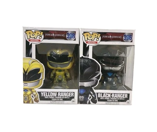 Funko Pop Power Rangers - Yellow Ranger 398 & Black Ranger 396
