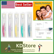 Extra Soft Toothbrush 10 Pack for Sensitive Gums Receding Plaque Removal