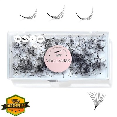 MDC LASHES 500 Promades 7D 0.05 CC 14mm Lash Fans