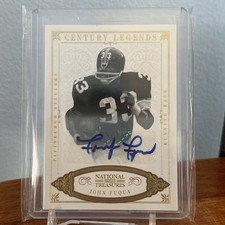 2012 Panini National Treasures Legends John Fuqua #155 /49 Gold Auto Steelers