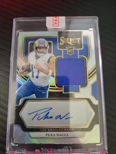 2023 Panini Select - Rookie Puka Nacua #RSM-PNS Silver Prizm /199 (AU, MEM, RC)