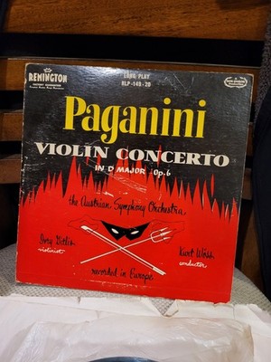 Ivry Gitlis Paganini   Kurt Wöss   Remington RLP 149 20 10'' VG+ Violin