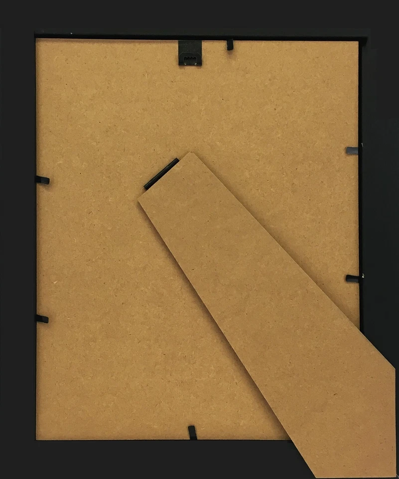 Conjunto de 6 molduras para fotos Studio 500 5 x 7 pol. preto de mesa desgastado 4x6 pol. tapete - Imagem 3 de 4