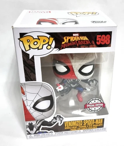 Funko Pop! Vinilo exclusivo Marvel Maximum Venom Venomized Spider-Man #598