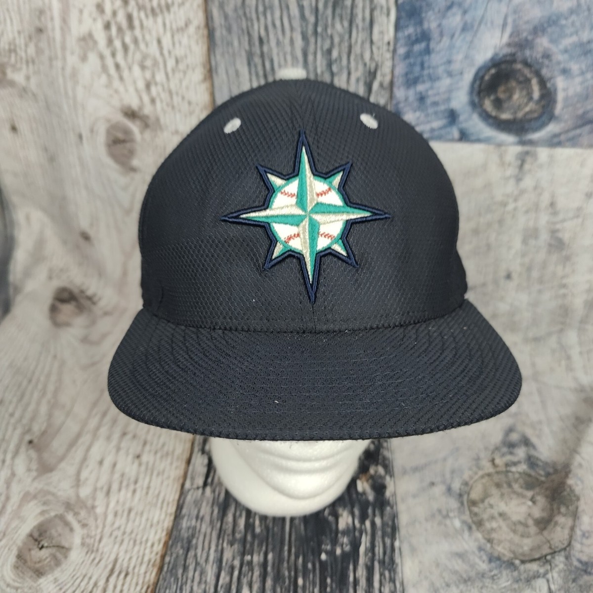 応援グッズ SEATTLE Mariners 59fifty new era 7 1/2 Seattle Mariners Hat New Era 7 1/2 Throw Forward Logo