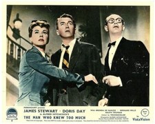 The Man Who Knew Too Much  Lobby Card Doris Day James Stewart Bernard Miles 1956