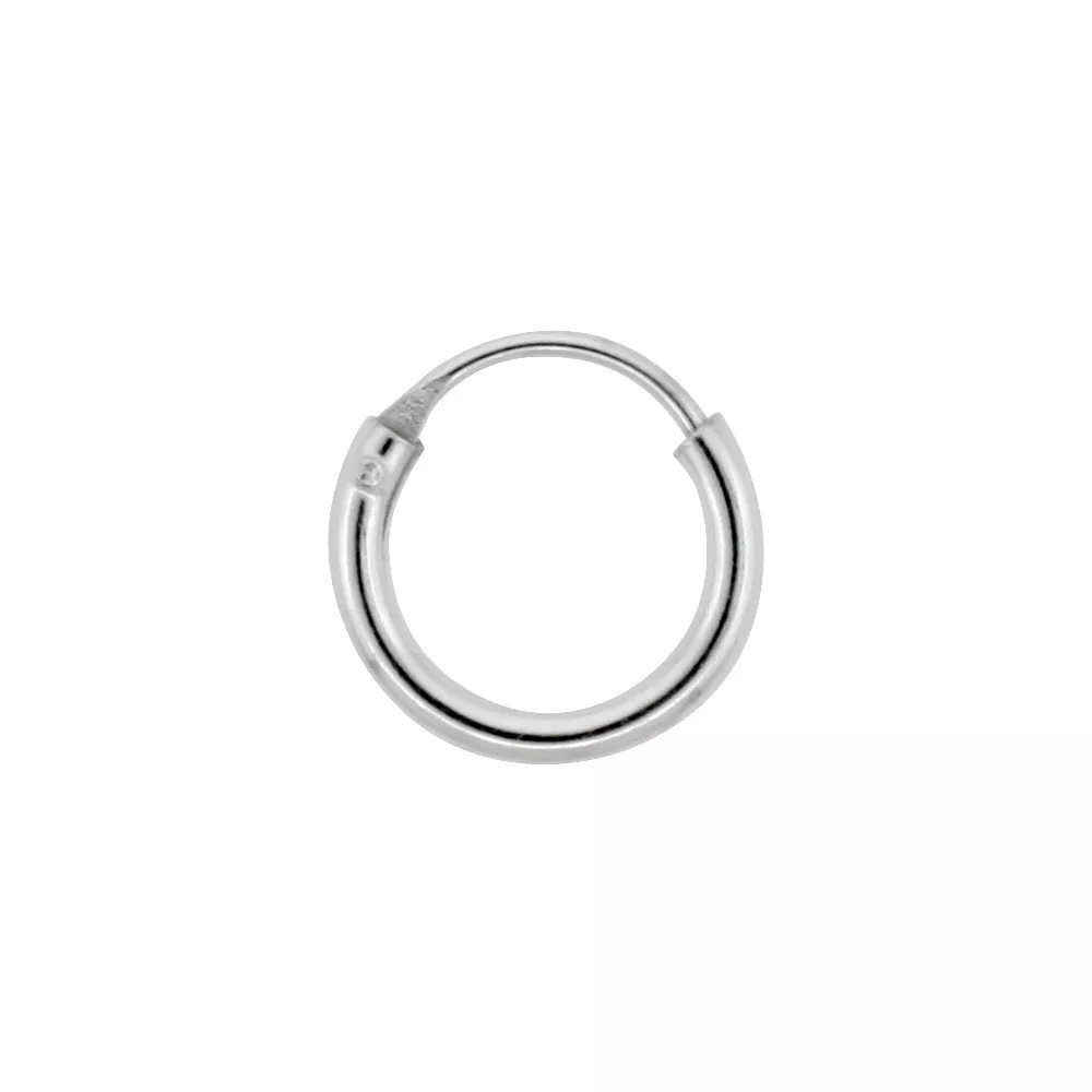 Sterling silver hinged nose ring hoop deals