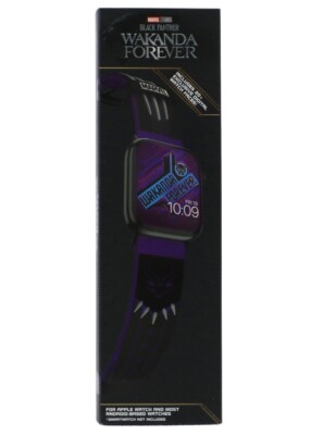 Black Panther Vibranium 3D Smart Watch Band Wakanda Marvel Comics
