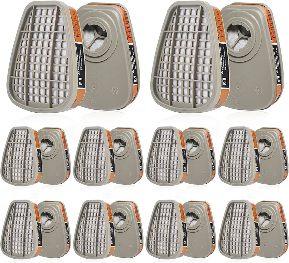 Drfeify Filtre pour appareil respiratoire Kit de filtre de rechange 52 pièces accessoire adapté
