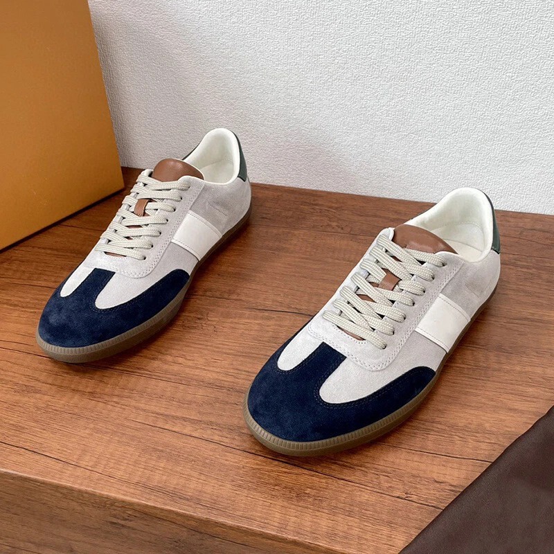 Современные мужские повседневные туфли на толстой подошве на шнуровке - Изображение 4 из 4