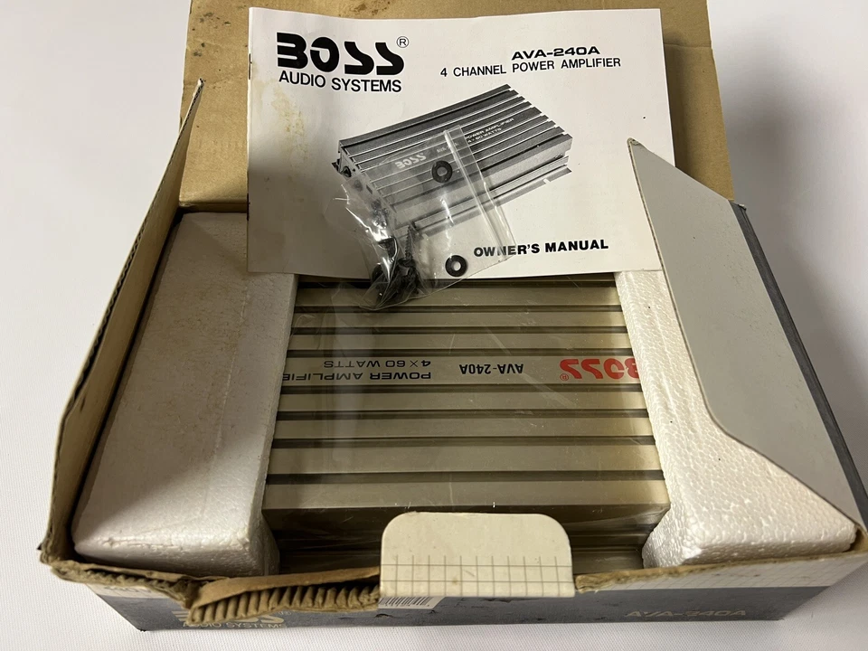 Boss Audio Systems AVA-240A усилитель мощности - 240 Вт 4 канала - новый из старых запасов - Изображение 2 из 4