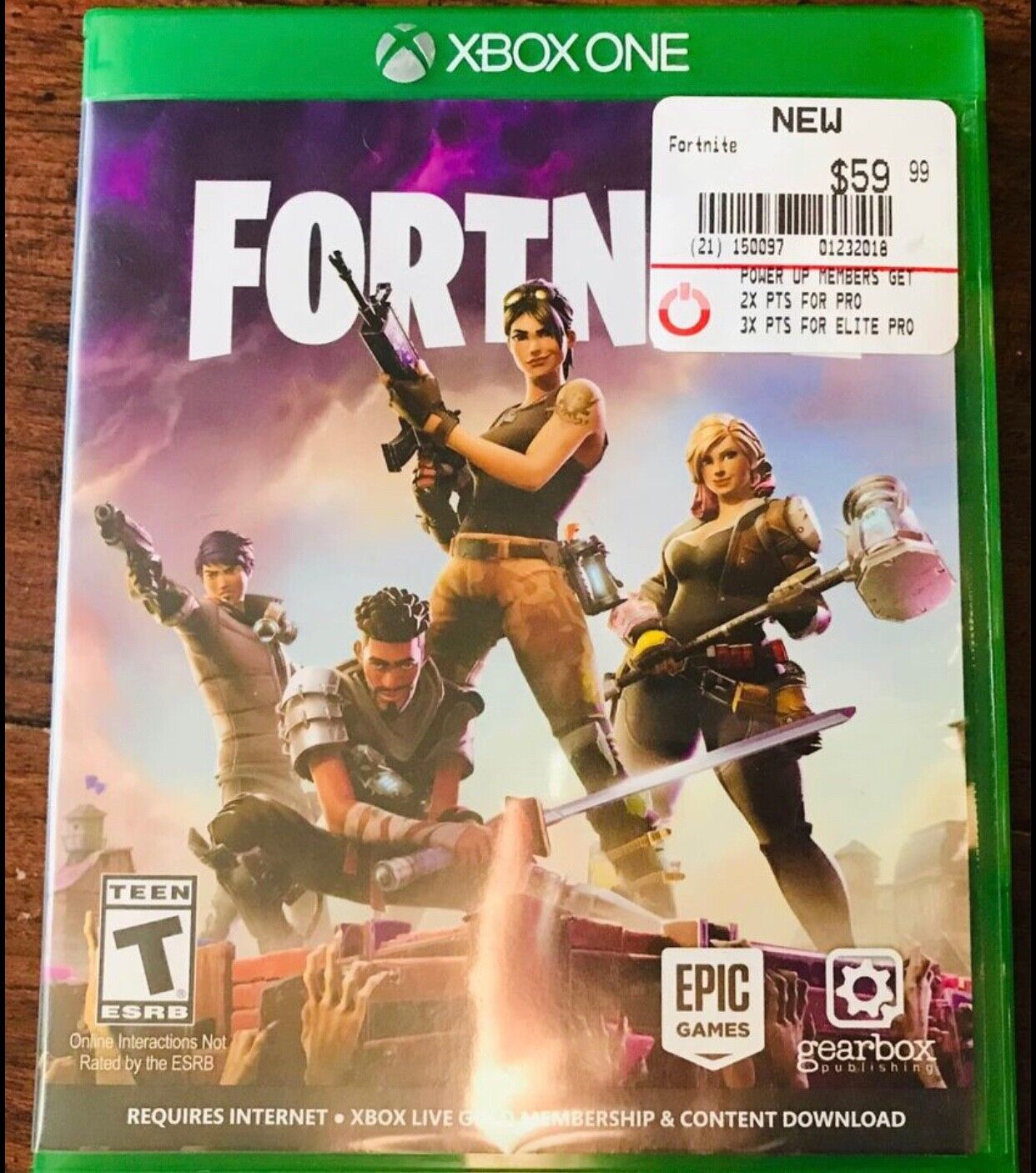 XBOX ONE - FORTNITE - FACTORY SEALED - WATA 9.8 A - EPIC GAMES 2017 FIRST  PRINT