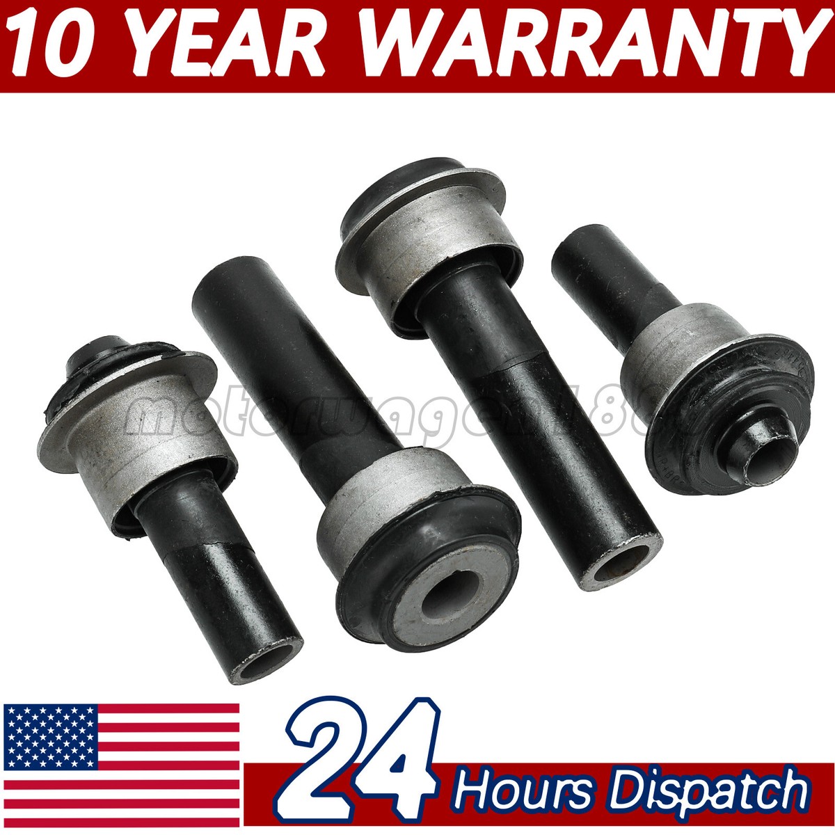 4PC Engine Cradle Front Subframe Crossmember Bushing For