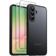 JETech 3 in 1 Matte Case for Samsung Galaxy A56 5G with 2-Pack Screen Protector