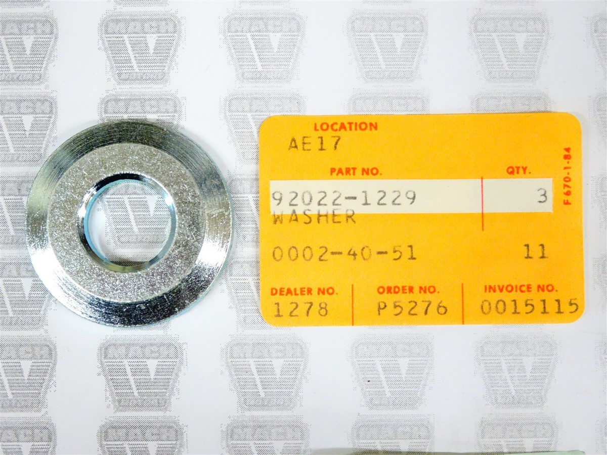 Kawasaki NOS NEW 92022-1229 Washer EN KZ KLT VN ZL ZN ZX | eBay