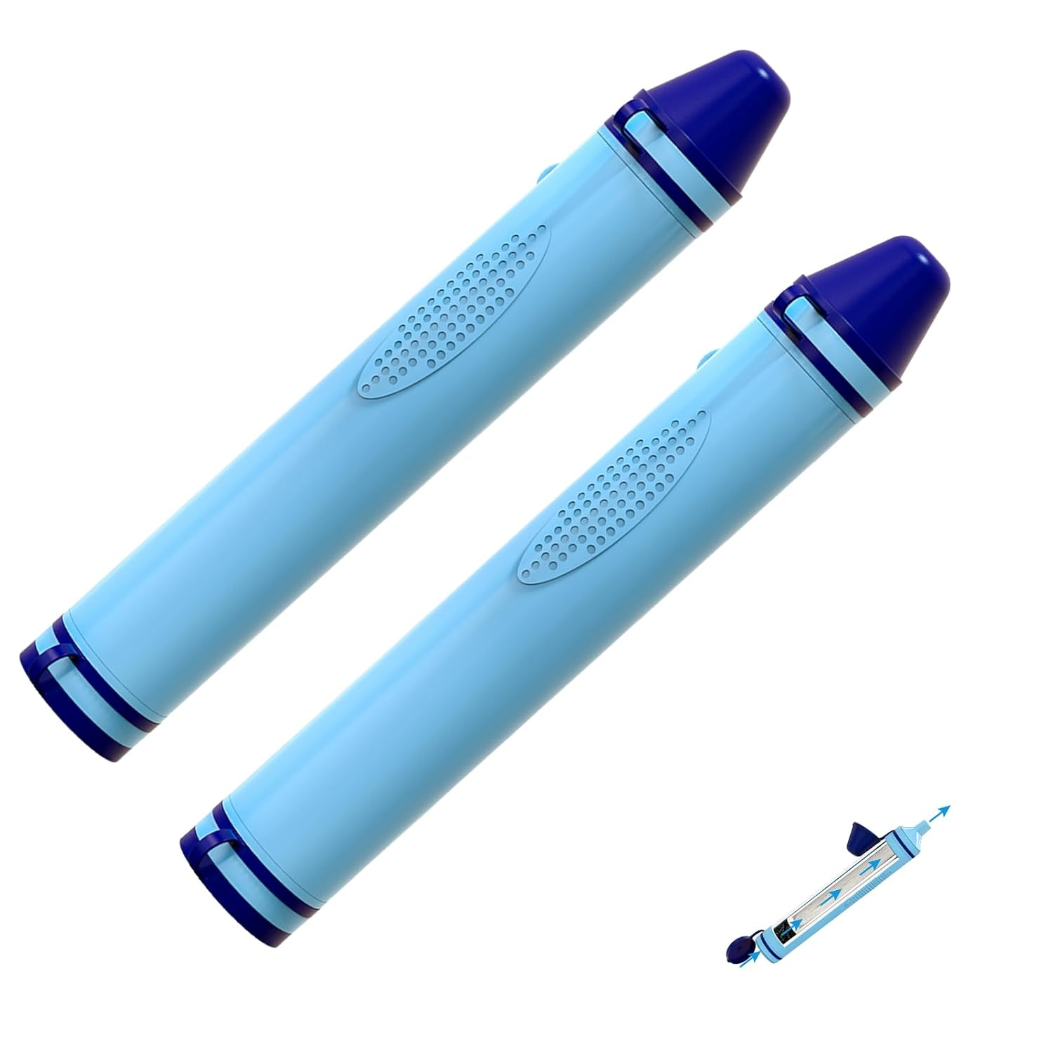 Personal Water Filter Straw,Portable Filtration Emergency Survival Gear (2)