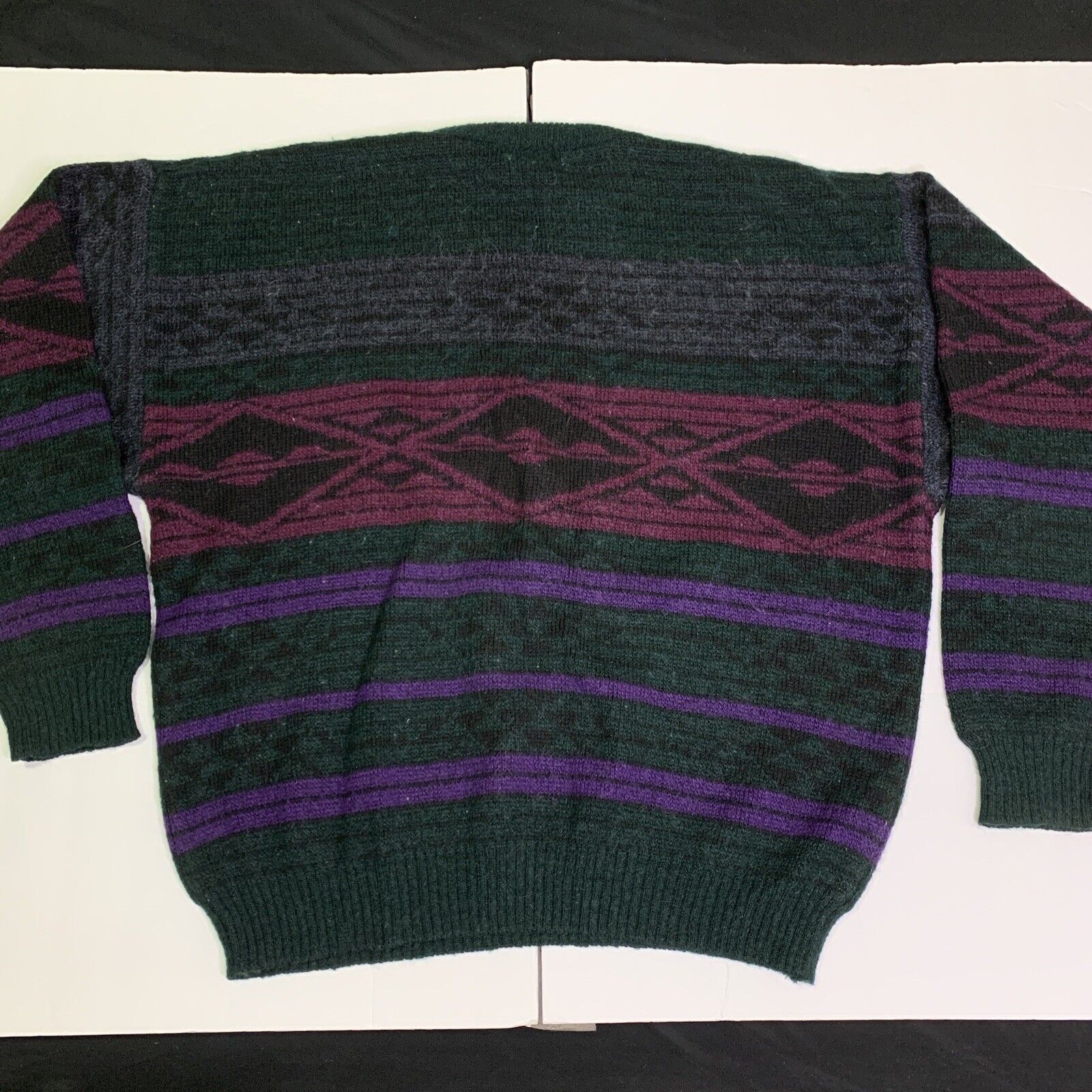 Vintage Nuovo New Forces Stripe Patterned Sweater… - image 4