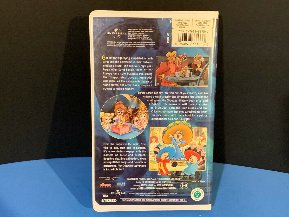 Buy The Chipmunk Adventure (VHS) online | eBay