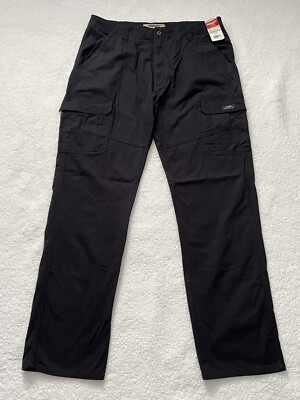 Wrangler Authentics Mens Relaxed Fit Stretch Cargo Pants