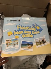 New 2in1 Pool Cornhole, 6 Bean Bags Ring Toss with Anchor Bags- Pool Toys