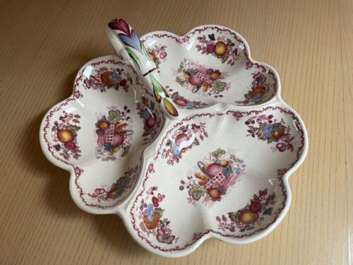 Mason's England FRUIT BASKET Serving Plate with Handle, Approx. 28cm Diameter, Ironstone - Picture 1 of 4
