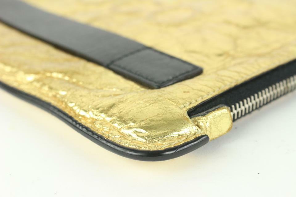 Chanel Votez Coco Gold O-Case Zip Clutch 92cas81 | eBay