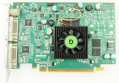 Matrox Parhelia PH-E128APVF PCIe DIN8 Dual DVI Video Card F7197-03 Rev A