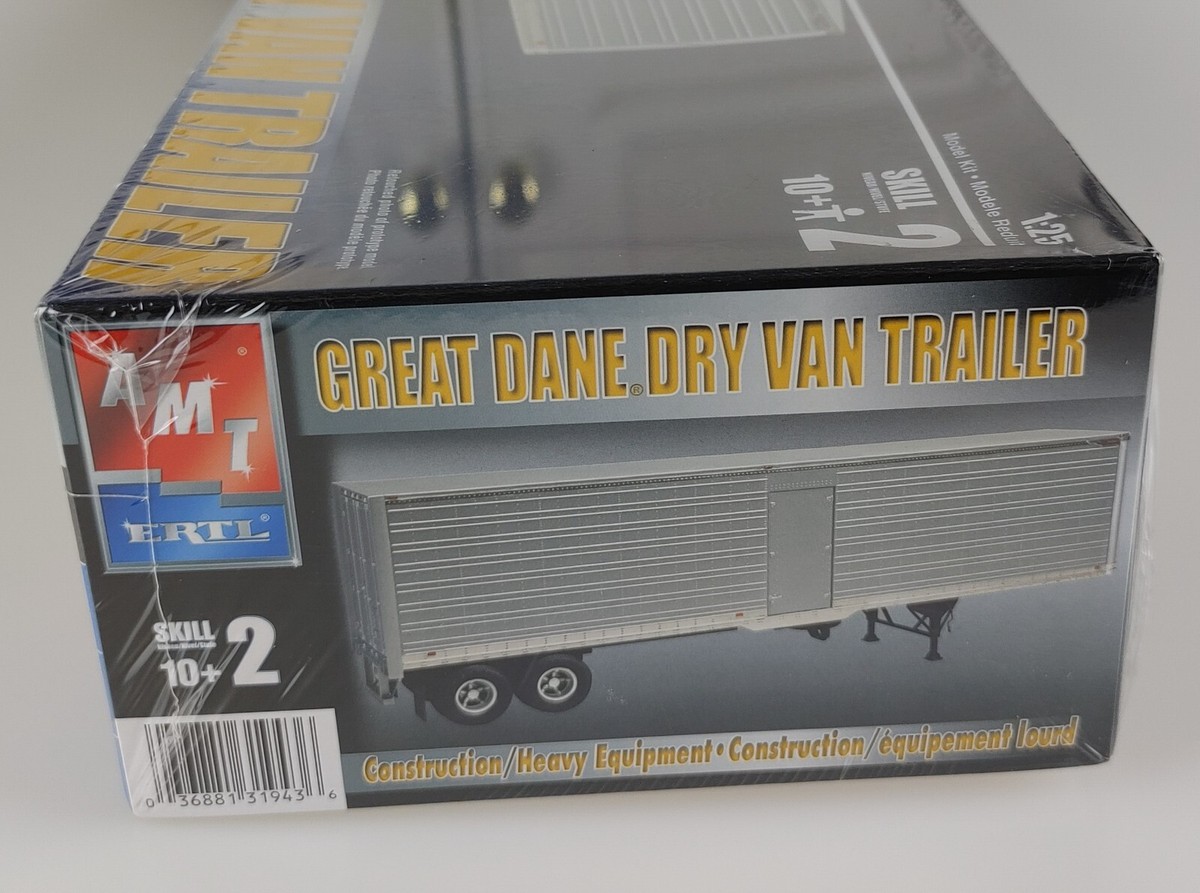 Great Dane Dry Van Semi Truck Trailer Model Kit 1:25 Scale