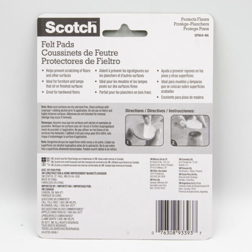 16 Square felt pads for chair legs, furniture, chair leg floor protectors - Picture 2 of 2