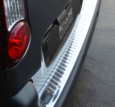 For Citroen Berlingo (2008-18): Rear Bumper Protector Scratch Guard Chrome
