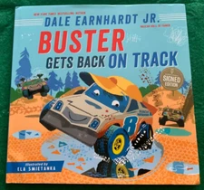 Buster Gets Back on Track by Dale Earnhardt Jr. SIGNED HC DJ 2023