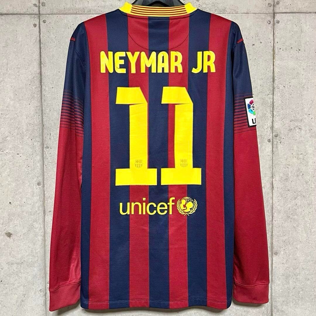 FC Barcelona Neymar Jr. 11 長袖シャツ Neymar Jr #11 FC Barcelona 2013 2014 Nike Home Long Sleeve
