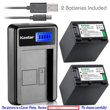 NP-FV100 Battery or LCD Charger for Sony HXR-MC50 HXR-NX30 HXR-NX70 HXR-NX80