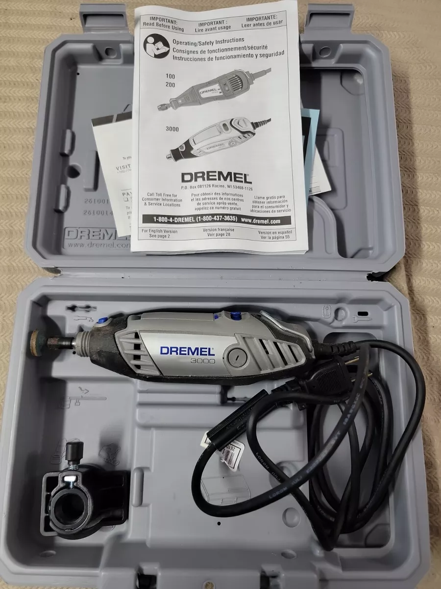 Dremel 3000 Rotary Tool and case Tested Works