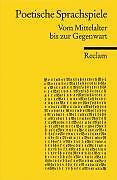 Thumbnail - Poetische Sprachspiele | Buch | 9783150182383
