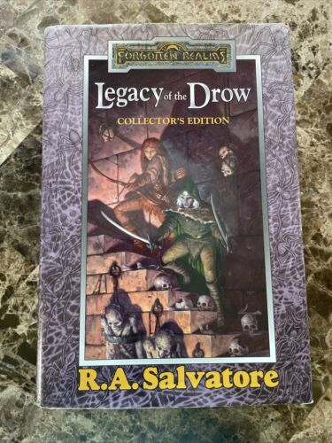 Legacy Of The Drow Collector's Edition by R. A. Salvatore HCDJ 2001 1st Edition - Photo 1/4