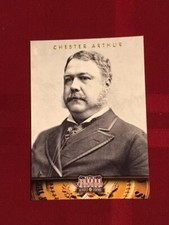 2012 Panini Americana Heroes and Legends Chester A Arthur #21 NRMT FREE SHIPPING