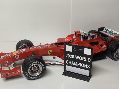 Pitboard 1:43/1:18 (Pizarra F1) / Lewis Hamilton (Mercedes) 2020 World Champion - Imagen 8 de 8