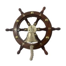 Cloche De Bateau Nautique En Aluminium Antique Foncé - Style Classique Maritime