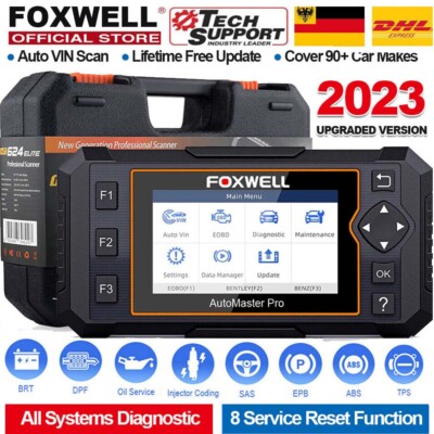 FOXWELL NT624ELITE OBD2 Diagnosegerät Kfz-Diagnose All System 8 Reset Function