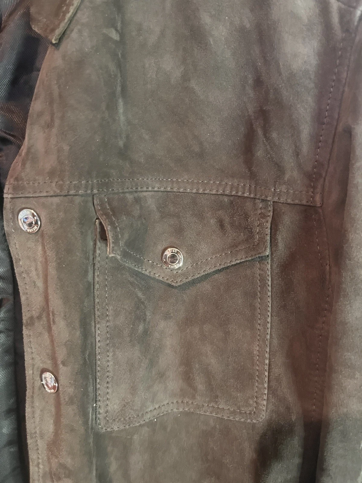 Reiss Jagger Goat Suede Jacket Men's size XS - read description image 6
