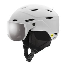 SMITH Survey MIPS Helmet - Matte White ChromaPop Sun Platinum Mirror Lens