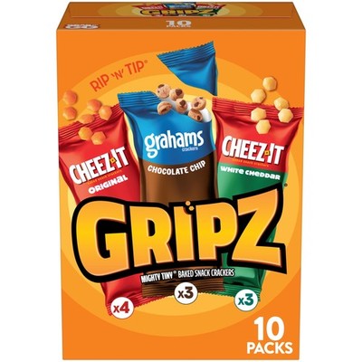 Sweet and Salty Mini Baked Snack Crackers Variety Pack, 10 Count Box