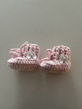 Handmade Crochet Baby Booties newborn