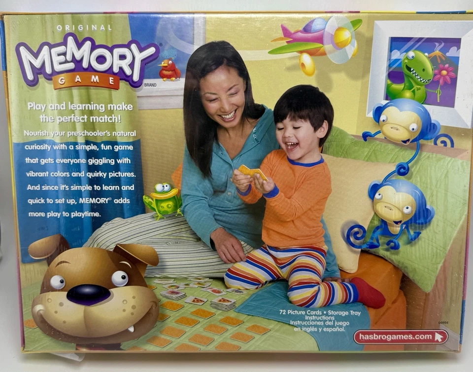 New MB Milton Bradley Hasbro Original Memory Game Preschool 3+ 2007 Brand New - Image 3 of 4