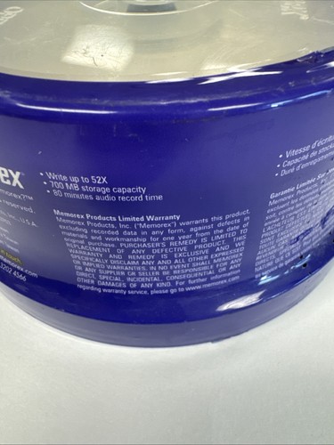 30 CD-R Memorex Music 700MB 80min 52x Multi Speed 30 - Picture 3 of 6