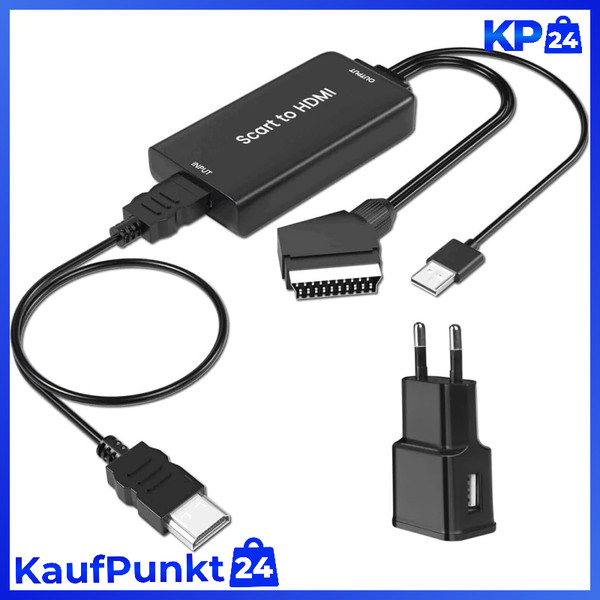 Scart Auf Hdmi Konverter 1080P Adapter FüR Hdtv, Stb, Xbox, PS3-image