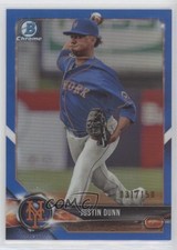 2018 Bowman Draft Chrome Blue Refractor 31/150 Justin Dunn #BDC-178 0b2